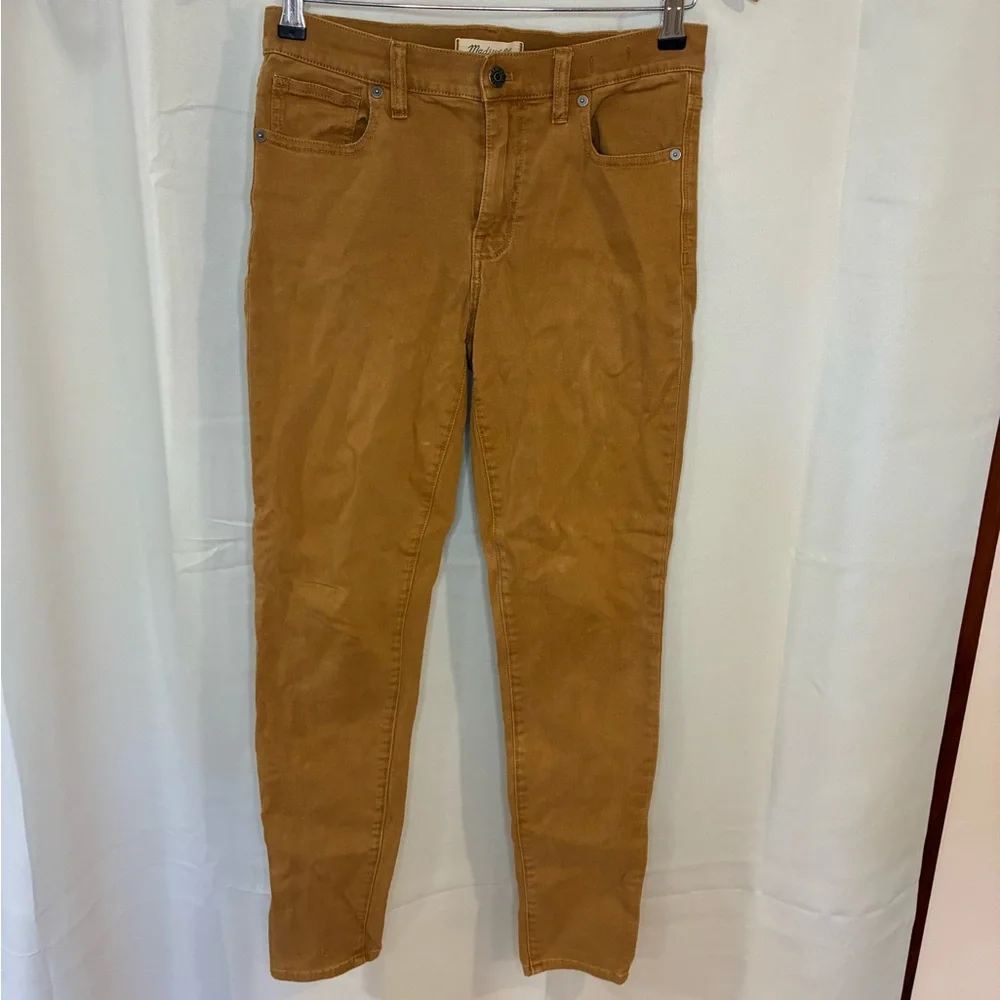 Madewell 9” High Riser Skinny Skinny Brown‎ Chino Jeans Womens 27/28